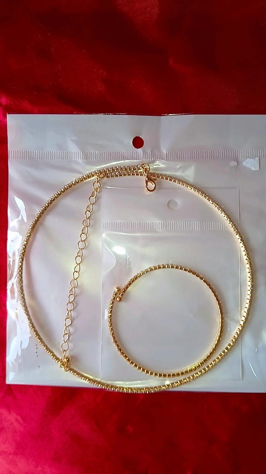Colar E Pulseira Dourados