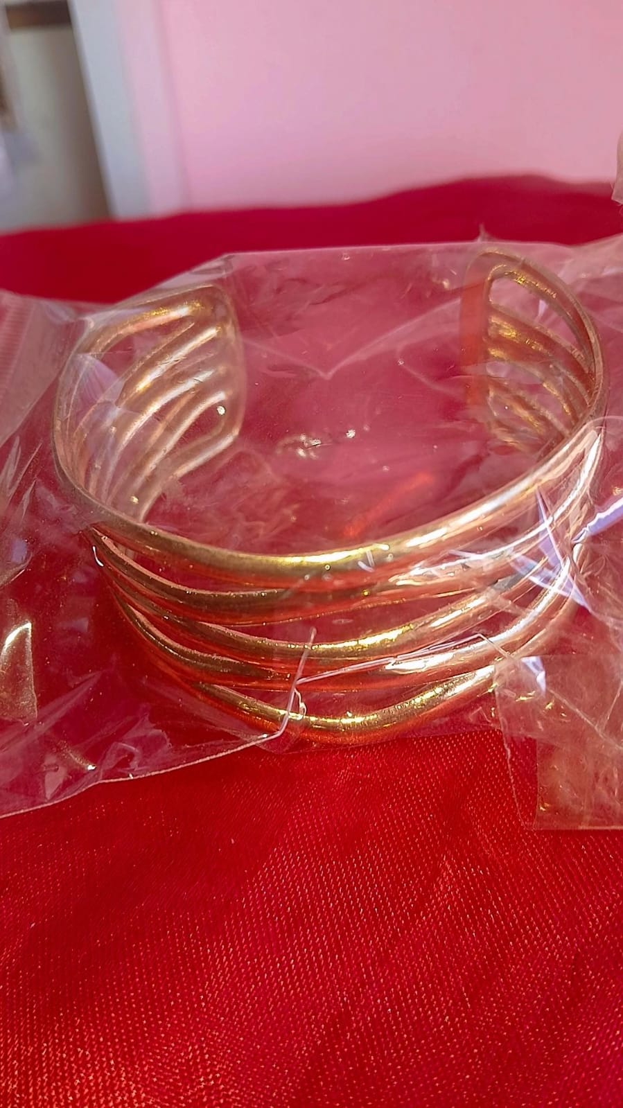 Bracelete Trançado Dourado