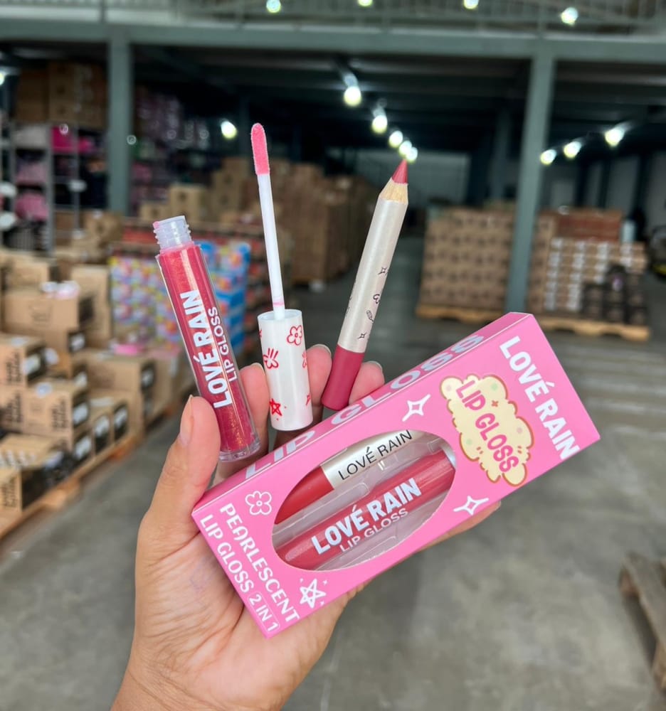 💖✨ KIT LABIAL LOVE RAIN 2 EM 1 ✨💖